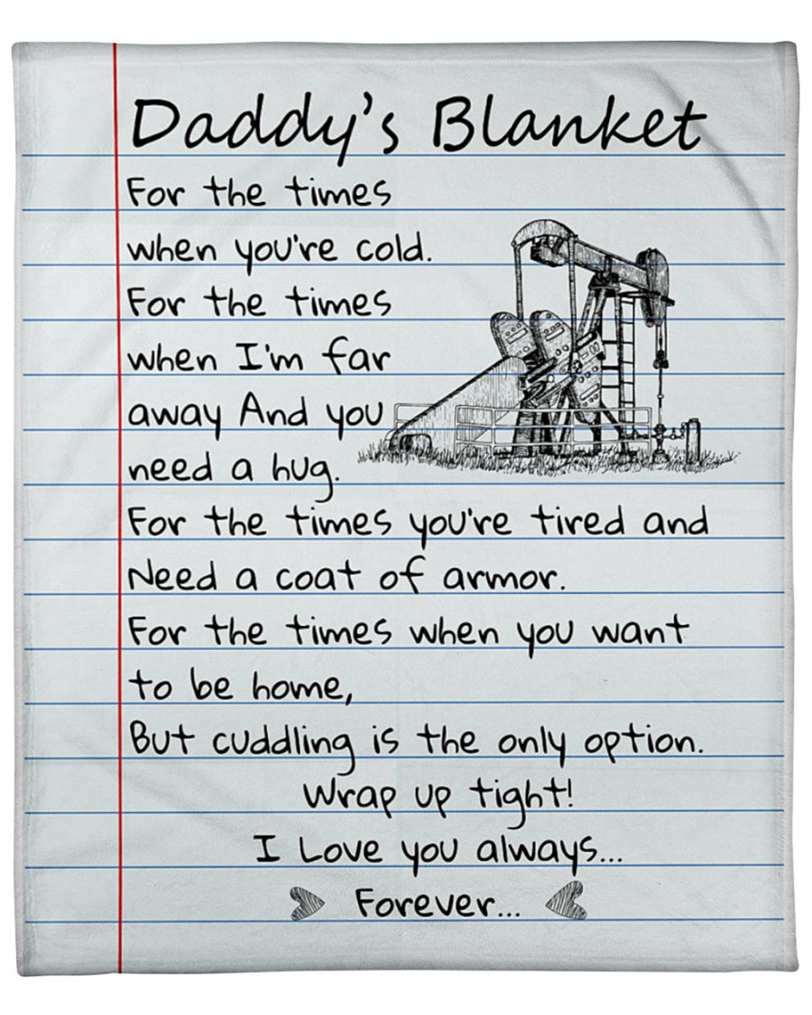 Gift For Father Blanket, Oilfield Dad I Love You Always Forever Blanket 1633683917915.jpg