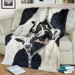 Cow Blanket, Dairy Cows Zipper Blanket Gift For Cow Lovers 1633938814479.jpg
