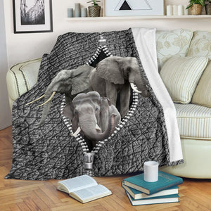 Elephant Zipper Blanket, Gift For Elephant Lovers Birthday Gift Home Decor Bedding Couch Sofa Soft And Comfy Cozy 1633938918324.jpg