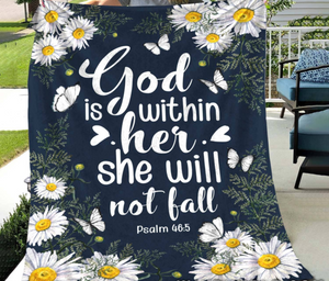 Daisy - God Is Within Her, She Will Not Fall Fleece Blanket, Gift For Family & Friends Birthday Gift Home Decor Bedding Couch Sofa Soft And Comfy Cozy 1634007543746.png