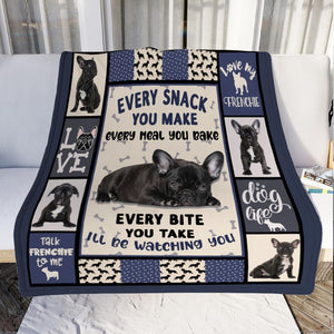 Every Meal You Make I'll Be Watching You French Bulldog Dog Blanket Gift For Dog Lovers Birthday Gift Home Decor Bedding Couch Sofa Soft And Comfy Cozy 1634009517348.jpg