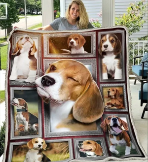 3d Beagle Dog Fleece Blanket , Gift For Dog Lovers, Gift For Friend Family Birthday Gift Home Decor Bedding Couch Sofa Soft And Comfy Cozy 1634028606526.png