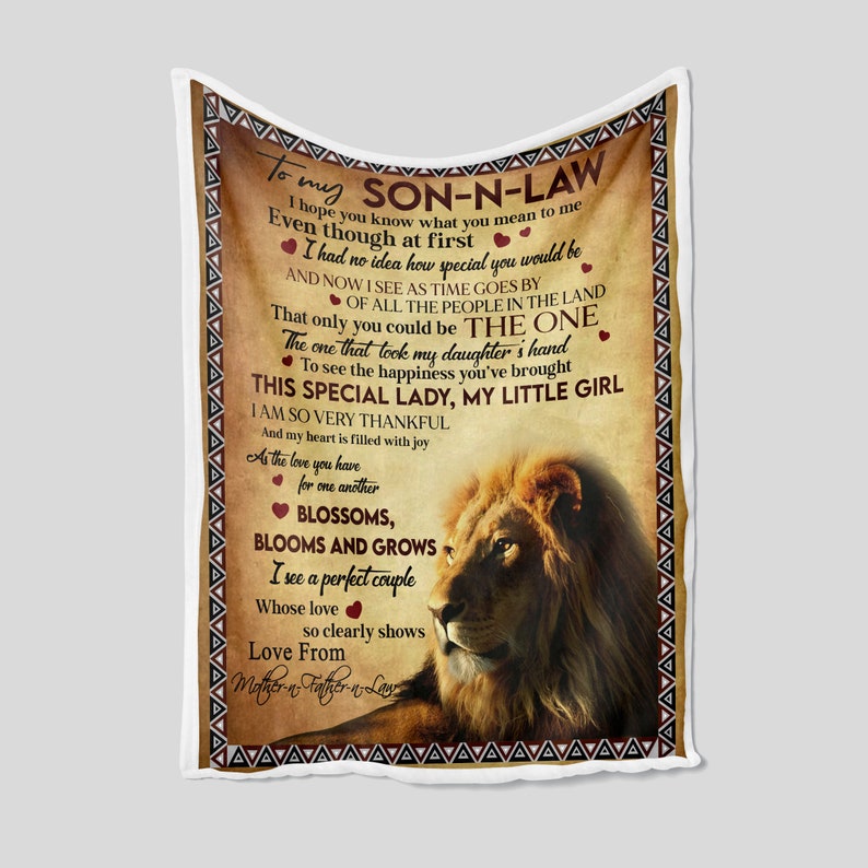 Gift For Son-in-law, Lion To my Son-in-law I Hope You Know What You Mean To Me - Love From Mother-in-law 1634524116109.jpg