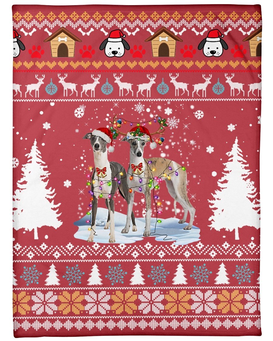 Whippet Snow Christmas Red Blanket Gift For Dog Lovers Birthday Gift Home Decor Bedding Couch Sofa Soft And Comfy Cozy 1634960149451.jpg