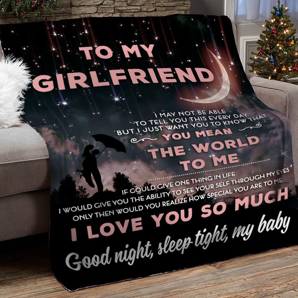 Best Valentine Gift For Girlfriend, You Mean The World To Me Blanket Girlfriend Couple Family Home Decor Bedding Couch Sofa Soft And Comfy Cozy 1635220781448.jpg