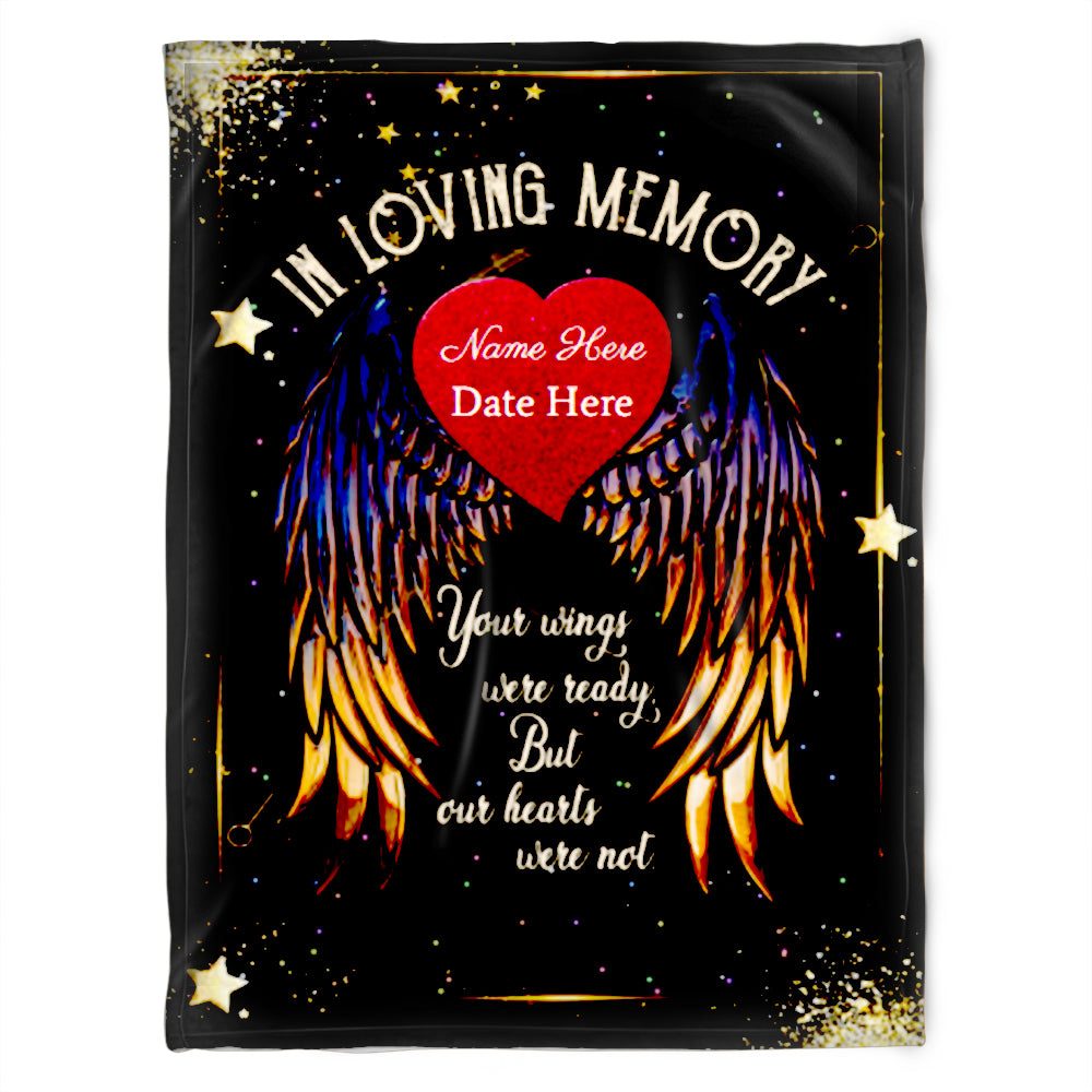Personalzied In Loving Memory You Wings Blanket Gift For Memorial Friend Family Home Decor Bedding Couch Sofa Soft And Comfy Cozy 1635238190288.jpg