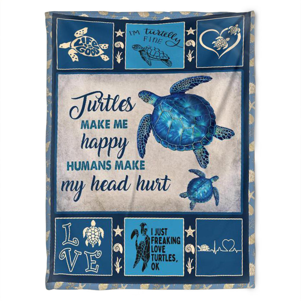 Turtle Blanket, Love Turtles, Soft Blanket, Fleece Blanket.gift For Friend Family Birthday Gift Home Decor Bedding Couch Sofa Soft And Comfy Cozy 1635307856206.jpg