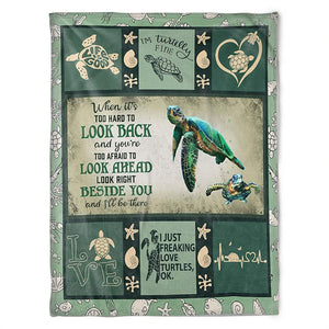 Turtle Blanket, I Just Freaking Love Turtles, Soft Blanket, Fleece Blanket. Gift For Friend Family Birthday Gift Home Decor Bedding Couch Sofa Soft And Comfy Cozy 1635317300687.jpg