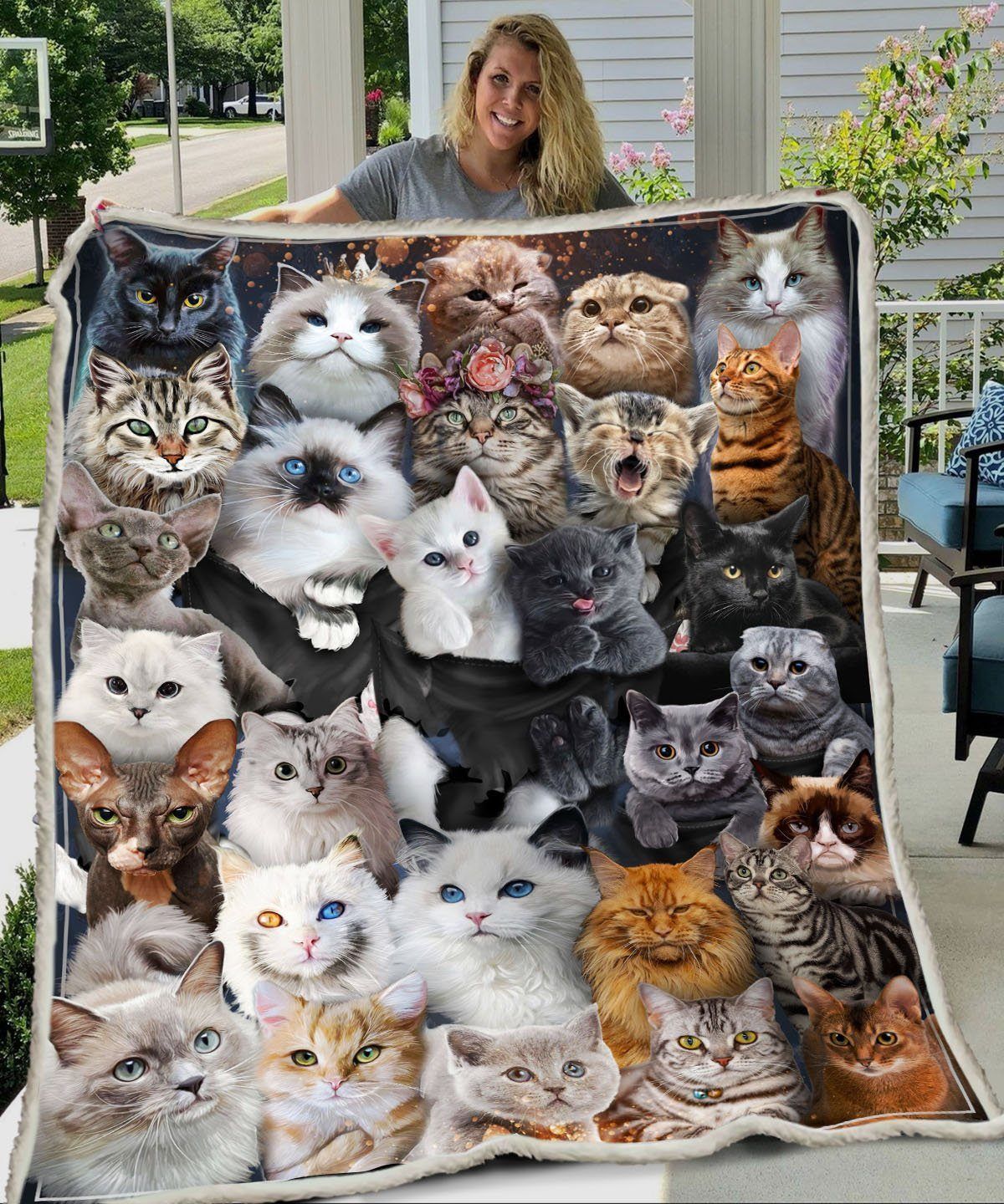 Love Cats Fleece Blanket Home Decor Bedding Couch Sofa Soft And Comfy Cozy Gift For Family, Gift For Friend, Meaningful Gift For Cat Lovers 1635910180697.jpg