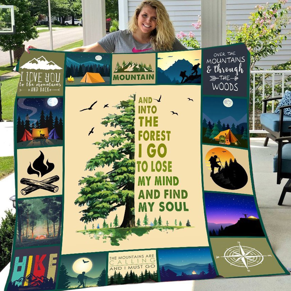 And Into The Forest I Go To Lose My Mind And Find My Soul Fleece Blanket Gift For Hiking Lovers Home Decor Bedding Couch Sofa Soft And Comfy Cozy 1636084112626.jpg