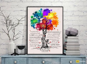 To My Daughter - From Mom - Framed Canvas Christmas 1636105834073.jpg