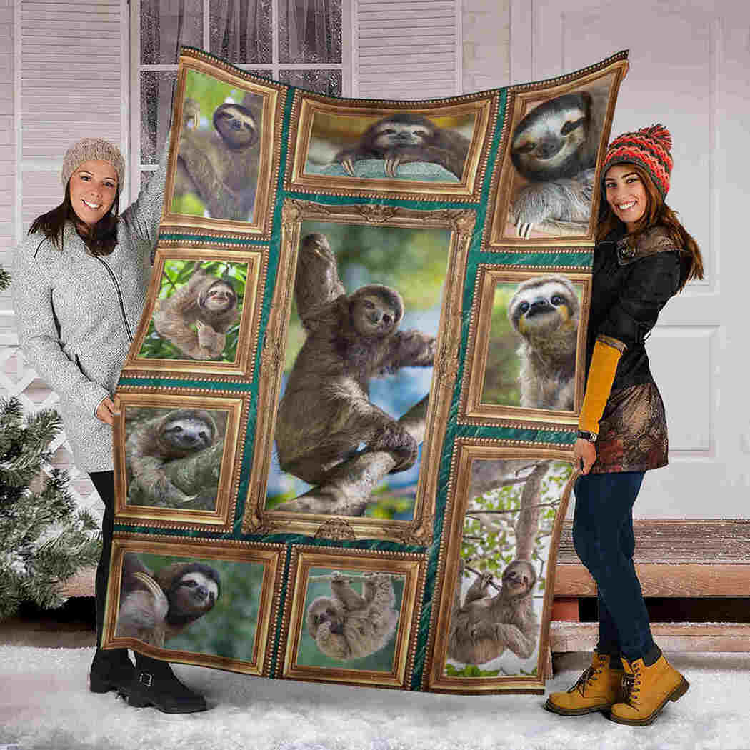 Sloth Blanket, I Love Sloth Blanket Gift For Sloth Lovers Birthday Gift Bedding Couch Sofa Soft And Comfy Cozy 1636177427668.jpg