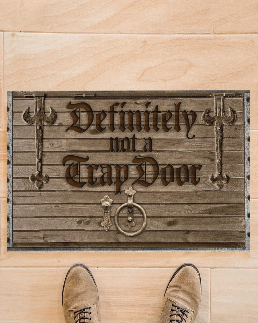 Definitely Not A Trap Door Funny Doormat Gift For Friend Family Birthday Gift Home Decor Warm House Gift Welcome Mat, Gift For Christmas 1636345792166.jpg