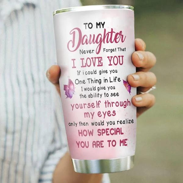 Daughter Gifts - Granddaughter Gifts - To Daughter Stainless Steel Tumbler 1636445140341.jpg