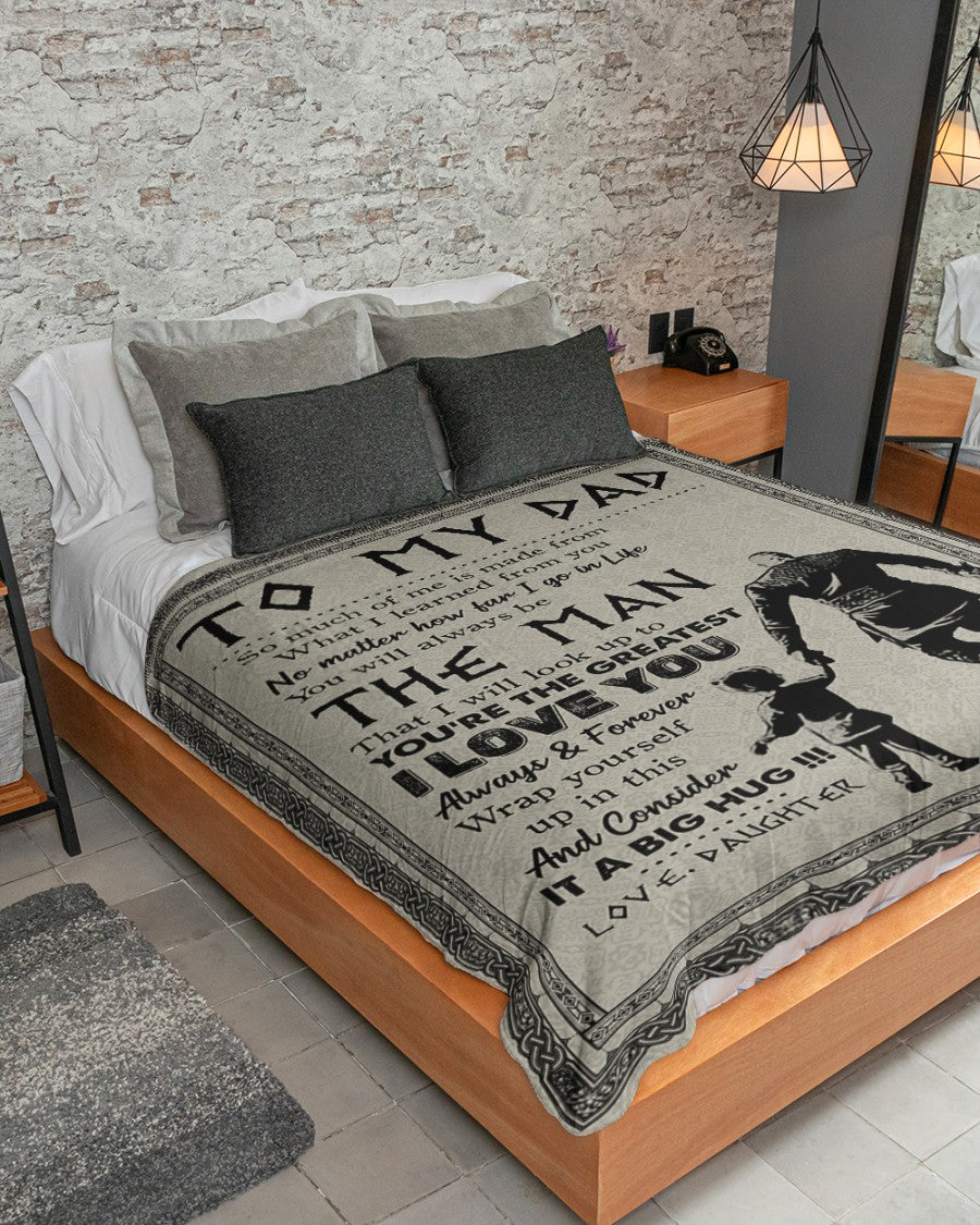 Gift For Father Blanket, Daughter To My Dad - Viking - I Love You Always And Forever Blanket Gift For Dad 1636449220278.jpg