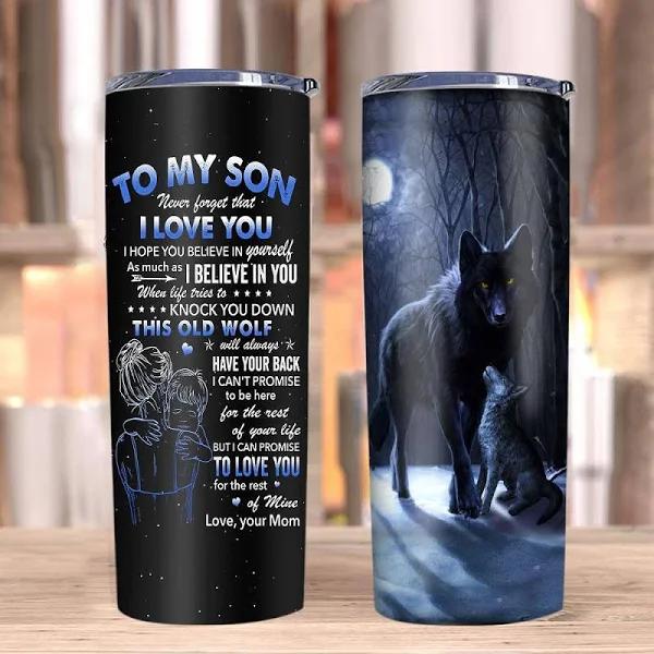 Son Tumbler, Gift For Son From Mom, To My Son Never Forget That I Love You Skinny Tumbler, Birthday Gift Ideas For Son 1636598198314.jpg