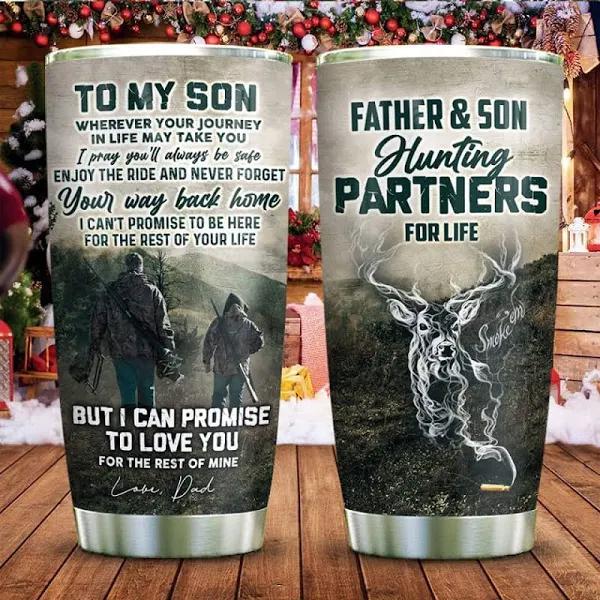 GIft For Son Tumbler,Deer Hunting,Father & Son Hunting Partners For Life 1636598987503.jpg