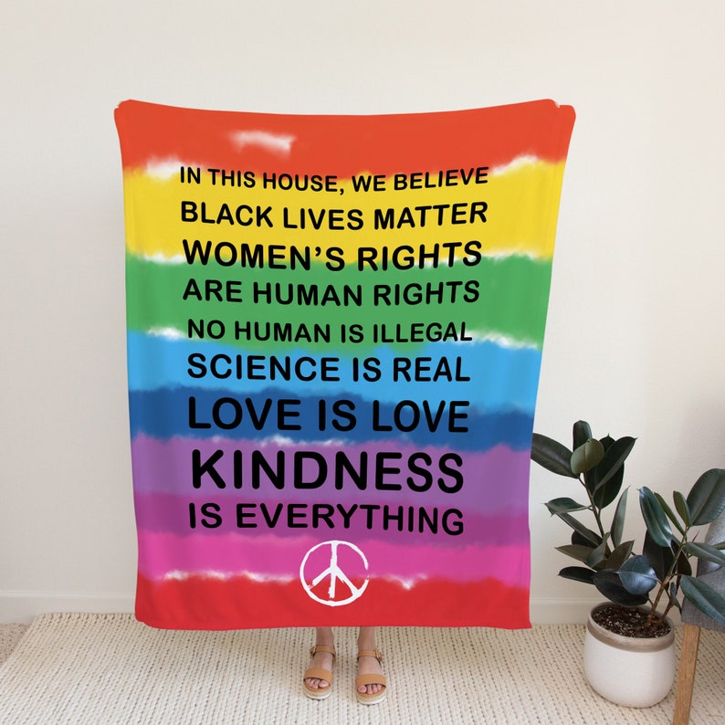 In This House We Believe Black Lives Matter Lgbt Blanket Gift For Friend Family Birthday Gift Home Decor Bedding Couch Sofa Soft And Comfy Cozy 1636623510158.jpg