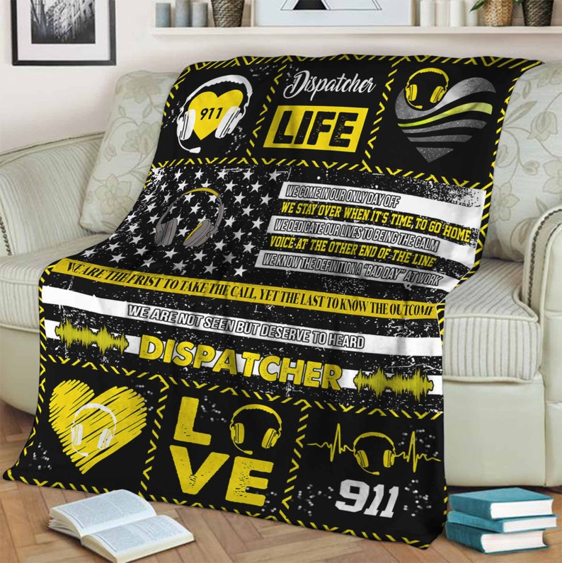 Dispatcher Life Blanket, Gift For Dispatcher Birthday Gift Home Decor Bedding Couch Sofa Soft And Comfy Cozy 1636624523625.jpg
