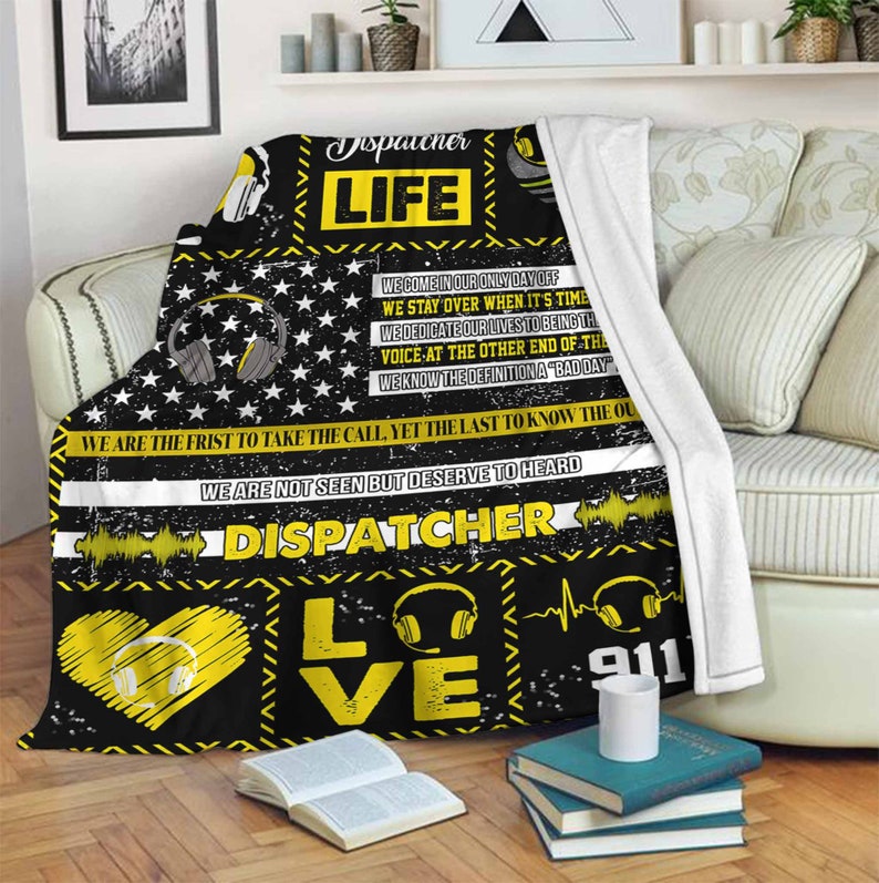 Dispatcher Life Blanket, Gift For Dispatcher Birthday Gift Home Decor Bedding Couch Sofa Soft And Comfy Cozy 1636624523662.jpg