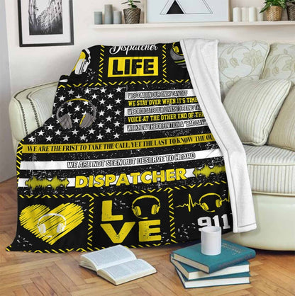 Dispatcher Life Blanket, Gift For Dispatcher Birthday Gift Home Decor Bedding Couch Sofa Soft And Comfy Cozy 1636624523662.jpg