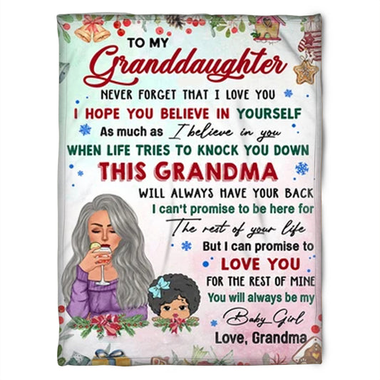 Merry Christmas To My Granddaughter You Will Always Be My Baby Girl Fleece Blanket Gift From Grandma Home Decor Bedding Couch Sofa Soft And Comfy Cozy 1636685193202.jpg
