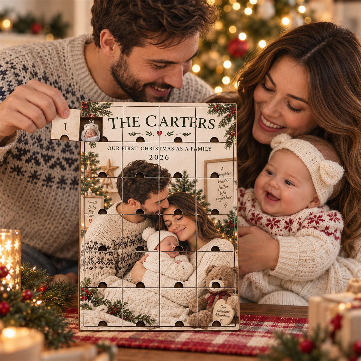 Personalized Family Advent Calendar with 24 Custom Photo Acrylic Ornaments, Baby’s First Christmas Gift, New Parents Keepsake, Family Gift 163676a7-34a9-479f-ae9a-79a4efcb3671-il_fullxfull.8647617373_6ez6.jpg