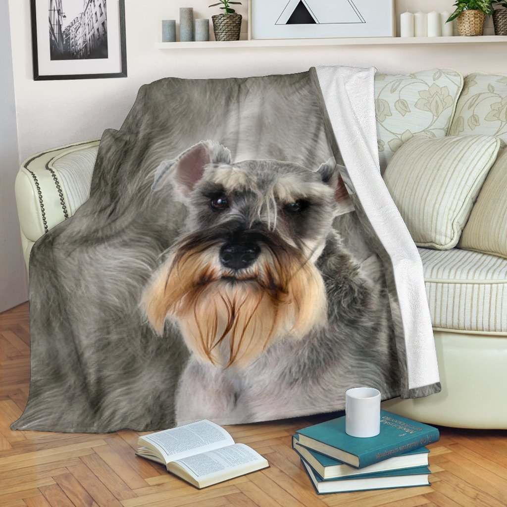 Cute Schnauzer Face Dog Hair Blanket Gift For Dog Lovers Birthday Gift Home Decor Bedding Couch Sofa Soft And Comfy Cozy 1636776314264.jpg