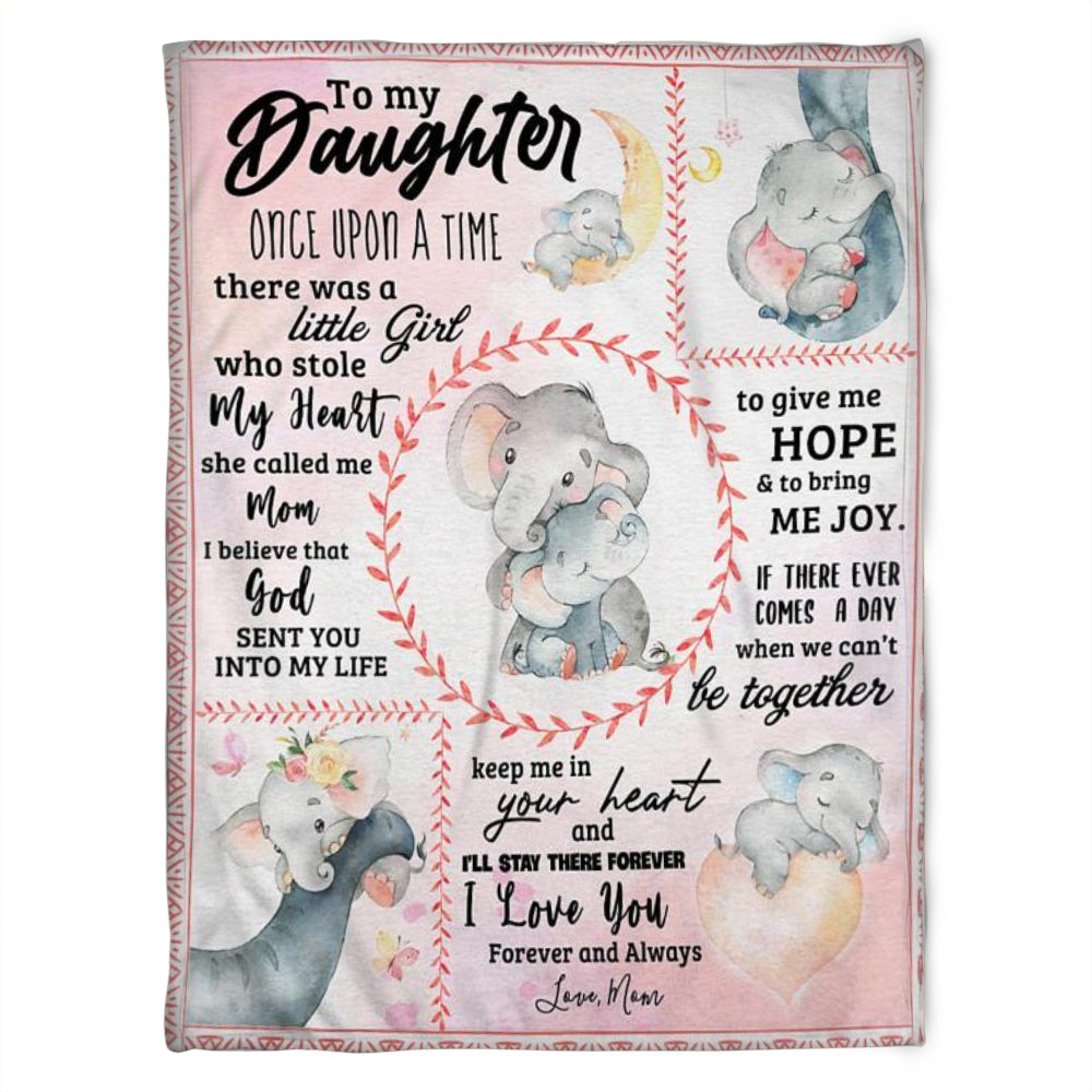 Elephant To My Daughter I Love You Forever And Always,fleece Blanket Gift For Elephant Lovers Birthday,gift Home Decor Bedding Couch Sofa Soft And Comfy Cozy 1637052121562.jpg