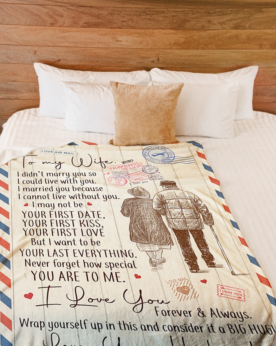Gift For Wife Blanket, To My Wife I Love You Letter Blanket Gift for Wife From Husband 1637383133070.jpg