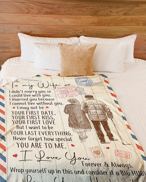 Gift For Wife Blanket, To My Wife I Love You Letter Blanket Gift for Wife From Husband 1637383133070.jpg