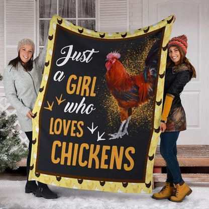 Just A Girl Who Love Chickens Blanket Gift For Chicken Lovers Birthday Gift Home Decor Bedding Couch Sofa Soft And Comfy Cozy 1637547930440.jpg