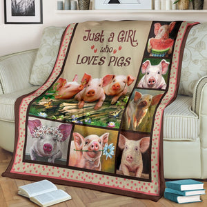 Just A Girl Who Loves Pigs Fleece Blanket Birthday Gift Home Decor Bedding Couch Sofa Soft And Comfy Cozy Gift Idea For Pigs Lovers, Gift For Friend Family 1637564005921.jpg