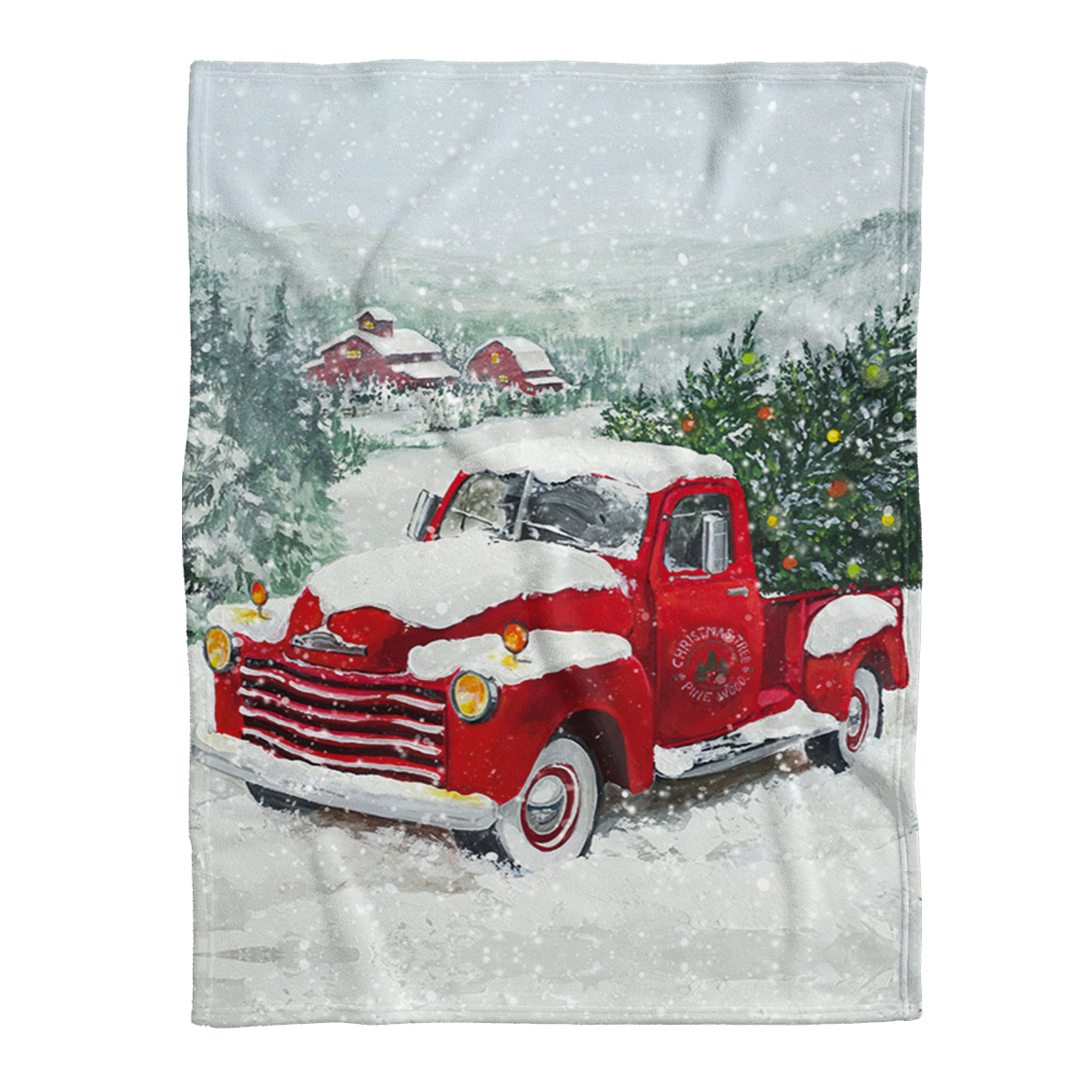 Christmas Blanket, Shetland Sheepdog Red Truck Christmas 1637740354814.png