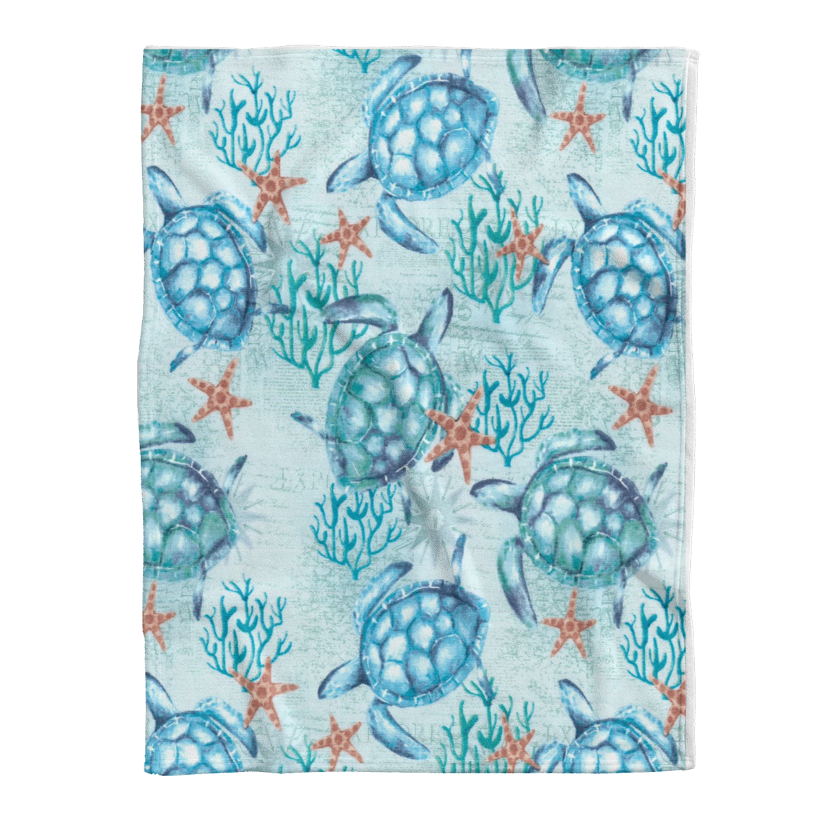 Turtle Blanket, Blue Ocean 1637741652936.png