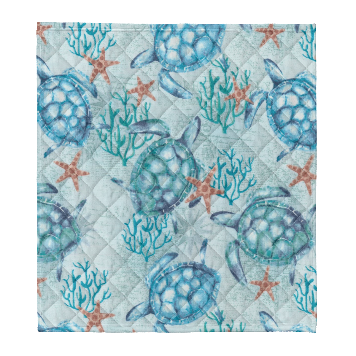 Turtle Blanket, Blue Ocean 1637741661354.png