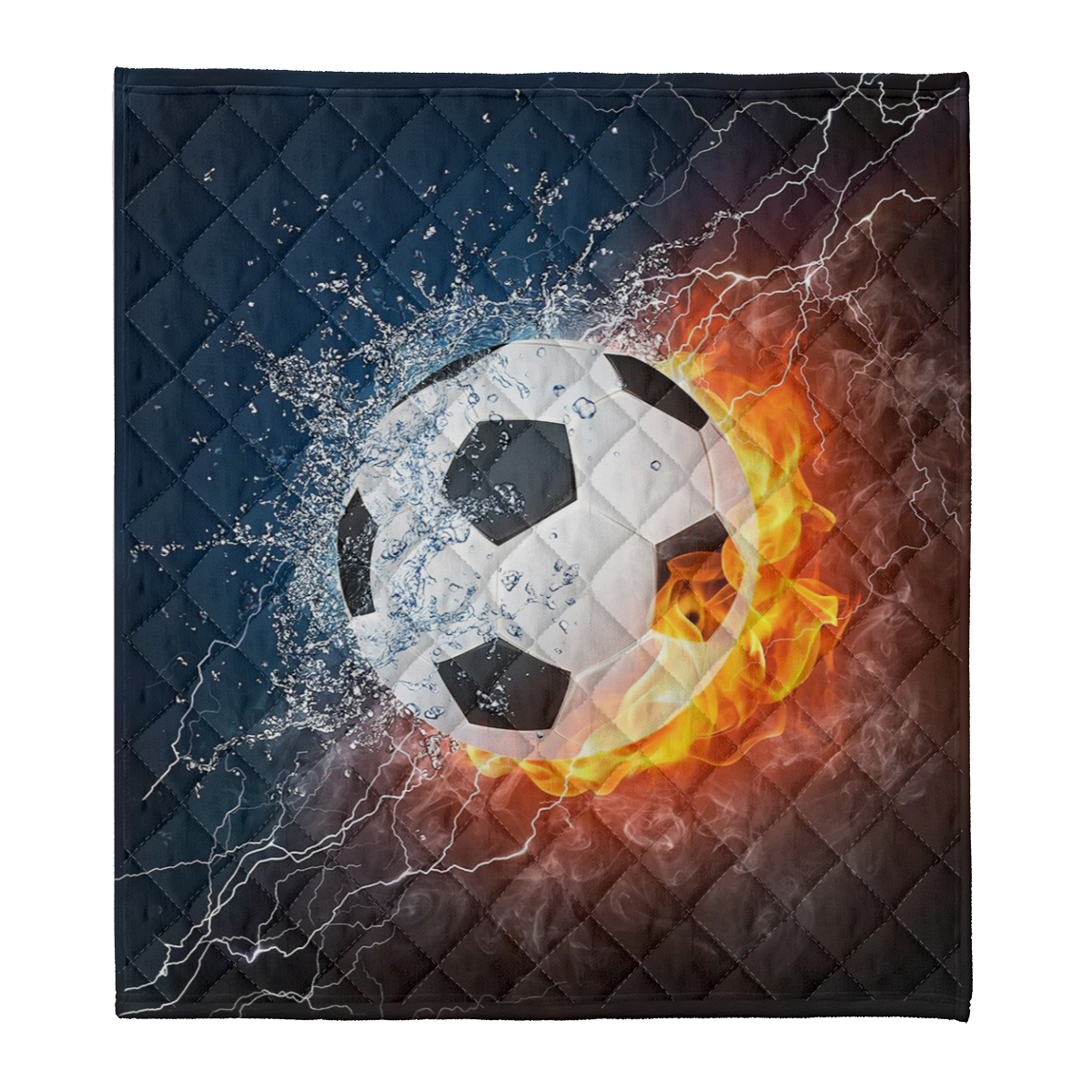 Soccer Blanket, Water And Fire Soccer Lover 1637742176737.png