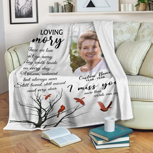 Personalized I Miss You More Than Words Can Say Fleece Blanket In Loving Memory Blanket Home Decor Bedding Couch Sofa Soft And Comfy Cozy Memorial Gift 1637812764702.jpg