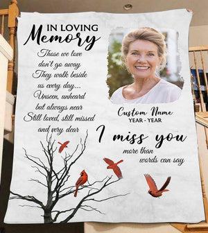 Personalized I Miss You More Than Words Can Say Fleece Blanket In Loving Memory Blanket Home Decor Bedding Couch Sofa Soft And Comfy Cozy Memorial Gift 1637812764705.jpg