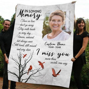 Personalized I Miss You More Than Words Can Say Fleece Blanket In Loving Memory Blanket Home Decor Bedding Couch Sofa Soft And Comfy Cozy Memorial Gift 1637812765334.jpg