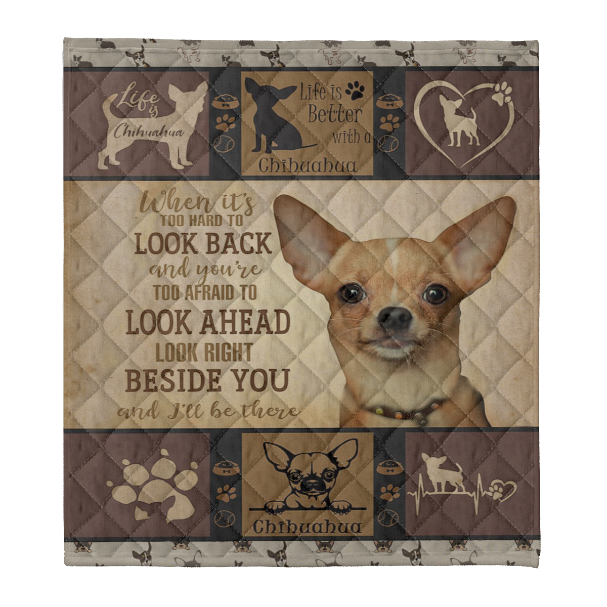 Chihuahua Dog Blanket, Chihuahua Look Right Beside You, Dog Lovers 1637832452783.png