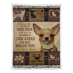 Chihuahua Dog Blanket, Chihuahua Look Right Beside You, Dog Lovers 1637832456677.png