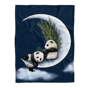 Panda Blanket, Giant Panda And Moon 1637899308773.png