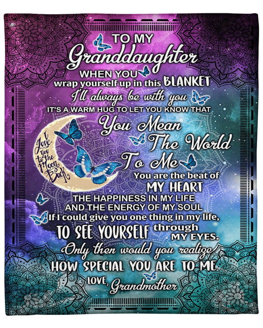 To My Granddaughter How Special You Are To Me Mandala Blanket Gift From Grandmother Birthday Gift Home Decor Bedding Couch Sofa Soft And Comfy Cozy 1637910225224.jpg