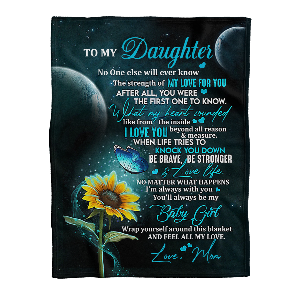 Gift For Daughter Blanket, To My Daughter You Were The First One To Know What My Heart 1637978332087.png
