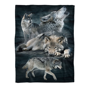 Wolf Blanket, Gift For Wolves Lover - Beautiful Wolves 1637978572166.png