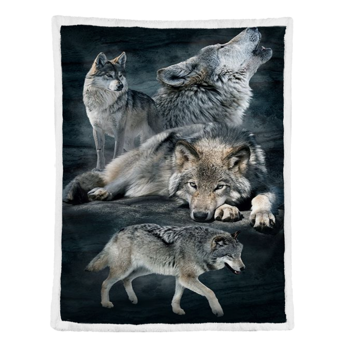 Wolf Blanket, Gift For Wolves Lover - Beautiful Wolves 1637978579743.png