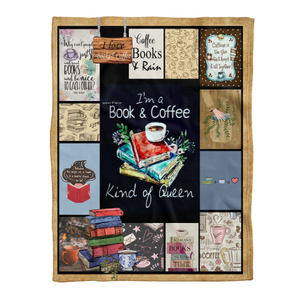 Book Blanket, Bookworm Blanket, Coffee Fleece Blanket, Reading Blanket, Reading Lover Gifts 1637982005423.png