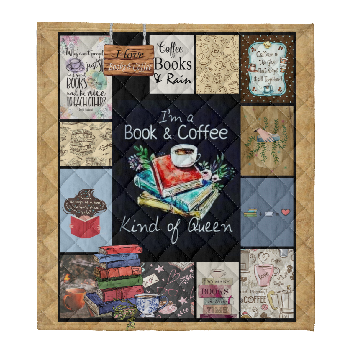 Book Blanket, Bookworm Blanket, Coffee Fleece Blanket, Reading Blanket, Reading Lover Gifts 1637982011803.png