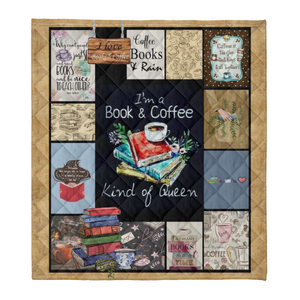 Book Blanket, Bookworm Blanket, Coffee Fleece Blanket, Reading Blanket, Reading Lover Gifts 1637982011803.png